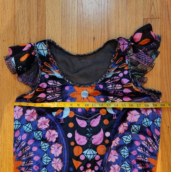 Custo Barcelona Premium Velvet and Silk Mini Dress Size Medium - Picture 11 of 12